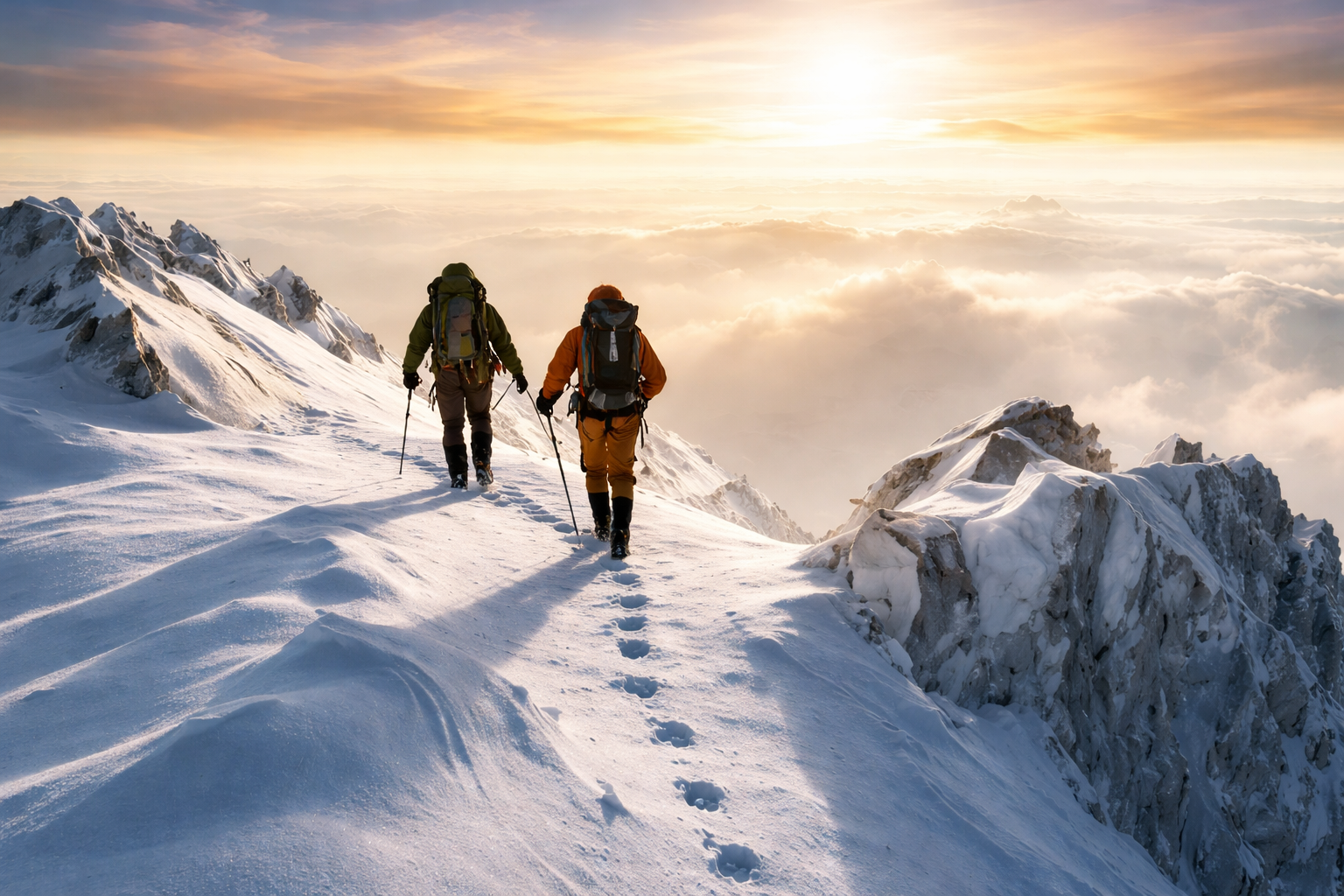 persones fent alpinisme